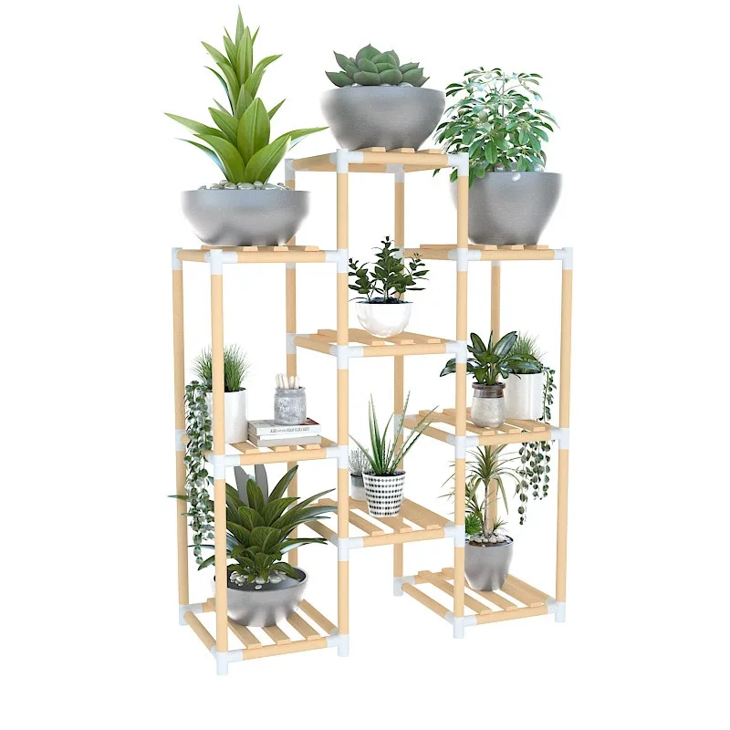 Balcony Wooden Plant Display Stand Floor Shelves Multi-functional Flower Multi-storey Storage Rack Standing Flower Shelf Living
Balcony Wooden Plant Display Stand Floor Shelves Multi-functional Flower Multi-storey Storage Rack Standing Flower Shelf Living