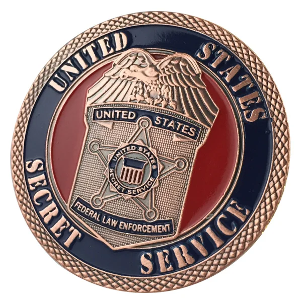 

United States Secret Service Antique Copper Plated Challenge COIN 5023#