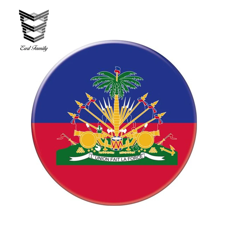 EARLFAMILY 13cm x 13cm Auto Moto Bike Suitcase Laptop Flag Round Haiti Decal Reflective Car Sticker Waterproof 3D Car Styling
EARLFAMILY 13cm x 13cm Auto Moto Bike Suitcase Laptop Flag Round Haiti Decal Reflective Car Sticker Waterproof 3D Car Styling
