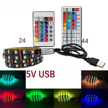 1m 3m 5m IP20 5050 SMD DC 5V USB charger power supply LED strip light RGB remote control USB cable adapter LED lamp Decor light
1m 3m 5m IP20 5050 SMD DC 5V USB charger power supply LED strip light RGB remote control USB cable adapter LED lamp Decor light
