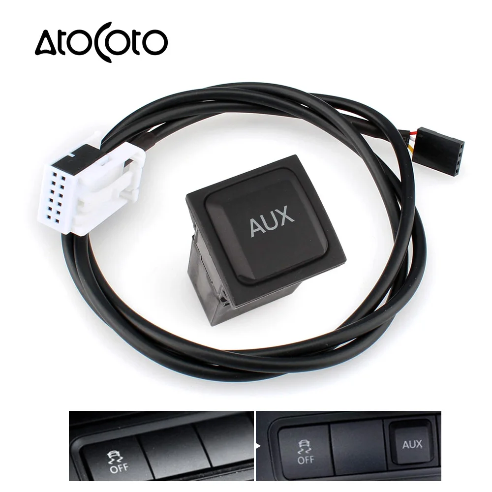 Car Aux Cable Adapter with Switch for Volkswagen RCD510 RCD310 VW GOLF MK6 JETTA Bora Tiguan 5KD035724
Car Aux Cable Adapter with Switch for Volkswagen RCD510 RCD310 VW GOLF MK6 JETTA Bora Tiguan 5KD035724