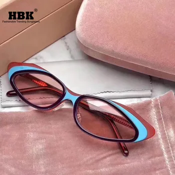HBK Small Oval Sunglasses for Ladies Sweet Shades Three Colors Frame Brand Designer Round Cat Eye Sun Glasses for Women 2019
HBK Small Oval Sunglasses for Ladies Sweet Shades Three Colors Frame Brand Designer Round Cat Eye Sun Glasses for Women 2019