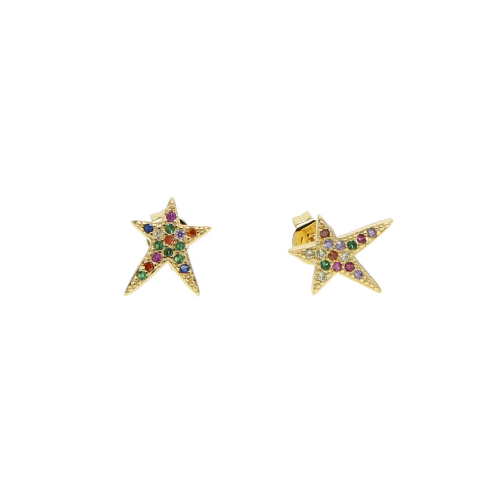 colorful multi color cz tiny cute star stud earring Gold filled 2019 wholesale drop shipping jewelry cheap
colorful multi color cz tiny cute star stud earring Gold filled 2019 wholesale drop shipping jewelry cheap