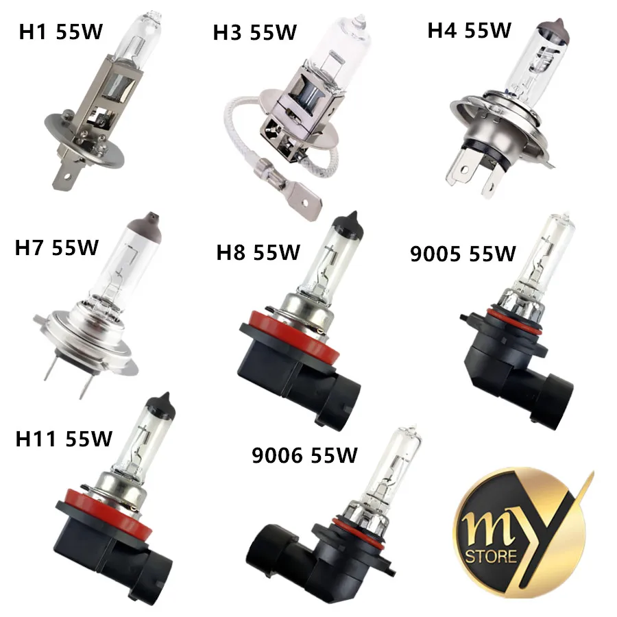 1PCS Car Headlight Super Bright Halogen Bulb H1 H3 H4 H7 H8 H11 9005 HB3 9006 HB4 12V 55W 4300K Clear Lights Driving Lamp
1PCS Car Headlight Super Bright Halogen Bulb H1 H3 H4 H7 H8 H11 9005 HB3 9006 HB4 12V 55W 4300K Clear Lights Driving Lamp