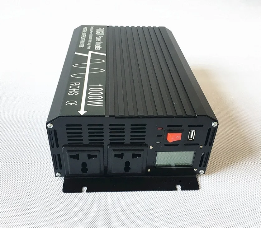 1000W Off Grid Pure Sine Wave Solar Power Inverter Peak Power 2000W 48V DC to 220V/230V/240V AC 50HZ with LCD Display 
1000W Off Grid Pure Sine Wave Solar Power Inverter Peak Power 2000W 48V DC to 220V/230V/240V AC 50HZ with LCD Display