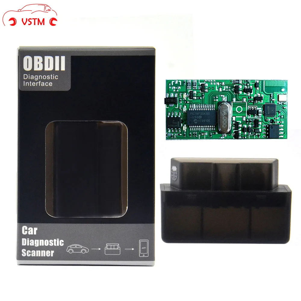 Автомобильный сканер кодов ELM327 Mini V1.5 Super MINI Bluetooth ELM 2019 PIC18F25K80 версия 327 OBD2 / OBDII для