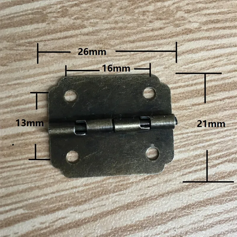 Small Cabinet Door Hinge,Door Butt Hinges For DIY Box,4 Holes Bronze Tone Bag Accessory,26*21mm,With Screws,10Pcs
Small Cabinet Door Hinge,Door Butt Hinges For DIY Box,4 Holes Bronze Tone Bag Accessory,26*21mm,With Screws,10Pcs