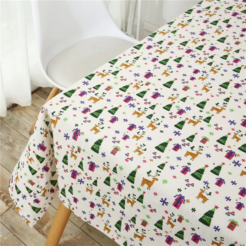 Rectangle Tablecloth Christmas decorate tree deer gift Printed Table Covers Dust Proof Thick Tablo Cloth Home Kitchen Decoration
Rectangle Tablecloth Christmas decorate tree deer gift Printed Table Covers Dust Proof Thick Tablo Cloth Home Kitchen Decoration