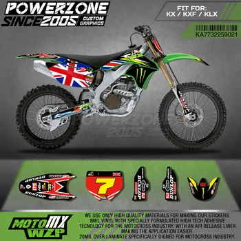 PowerZone Custom Team Graphics Backgrounds Decals 3M Stickers Kit For Kawasaki KX250F 2013-2016 021
PowerZone Custom Team Graphics Backgrounds Decals 3M Stickers Kit For Kawasaki KX250F 2013-2016 021