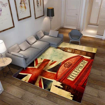 High Quality Retro Carpet London Flag Rugs Soft Anti-slip Suction Floor Mat Home Hotel Outdoor Bedroom Prayer Parlor Blanket
High Quality Retro Carpet London Flag Rugs Soft Anti-slip Suction Floor Mat Home Hotel Outdoor Bedroom Prayer Parlor Blanket