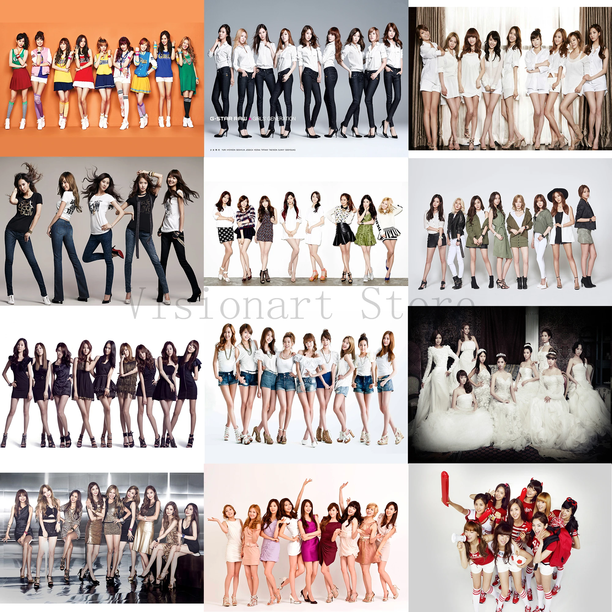 Posters Girl's Generation K-pop Wall Stickers White Coated Paper Home Decoration
Posters Girl's Generation K-pop Wall Stickers White Coated Paper Home Decoration