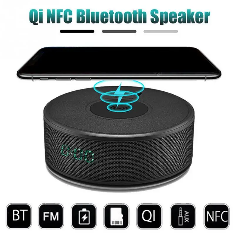 Wireless Power Bank Multifunction Alarm Clock Bluetooth Speaker Stereo Useful Qi Portable Gift Outdoor Dual NFC Music Player
Wireless Power Bank Multifunction Alarm Clock Bluetooth Speaker Stereo Useful Qi Portable Gift Outdoor Dual NFC Music Player