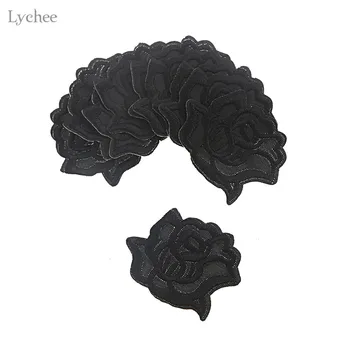 Lychee 10pcs Embroidered Black Rose Flower Patch Clothes Stickers Iron On Applique DIY Apparel Sewing Clothing Accessories
Lychee 10pcs Embroidered Black Rose Flower Patch Clothes Stickers Iron On Applique DIY Apparel Sewing Clothing Accessories