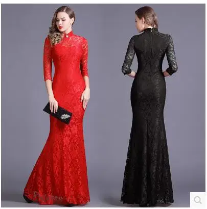 Stand-up collar long-sleeved fishtail Dress package hip stretch Lace dress Nightclub Bar
Stand-up collar long-sleeved fishtail Dress package hip stretch Lace dress Nightclub Bar