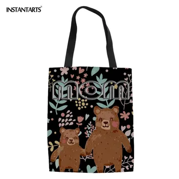 INSTANTARTS Happy Mothers Love Printing Designs Women Canvas Shopping Bags Eco Friendly Folding Handbags Reusable Storage Bag
INSTANTARTS Happy Mothers Love Printing Designs Women Canvas Shopping Bags Eco Friendly Folding Handbags Reusable Storage Bag