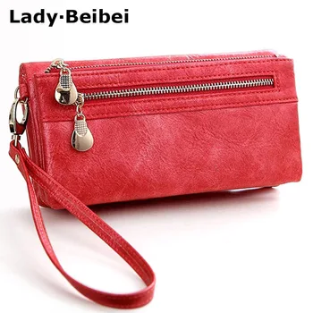 Lady Beibei New vintage design women wallet long female clutch zipper wallets big capacity purse cellphone bag pocket
Lady Beibei New vintage design women wallet long female clutch zipper wallets big capacity purse cellphone bag pocket