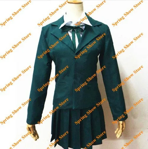 Dangan Ronpa Ikusaba Mukuro Cosplay Costume High Quality Custom Deep Green Uniform 
Dangan Ronpa Ikusaba Mukuro Cosplay Costume High Quality Custom Deep Green Uniform
