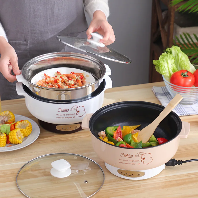 220V Multifunctional Electric Cooker Heating Pan Electric Cooking Pot Machine Hotpot Noodles Eggs Soup Steamer mini rice cooker
220V Multifunctional Electric Cooker Heating Pan Electric Cooking Pot Machine Hotpot Noodles Eggs Soup Steamer mini rice cooker