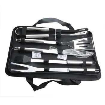 5pcs/set BBQ Tools Set Stainless Steel BBQ Brush Knife Fork Shovel Food Clip with Storage Bag Barbecue Kit
5pcs/set BBQ Tools Set Stainless Steel BBQ Brush Knife Fork Shovel Food Clip with Storage Bag Barbecue Kit