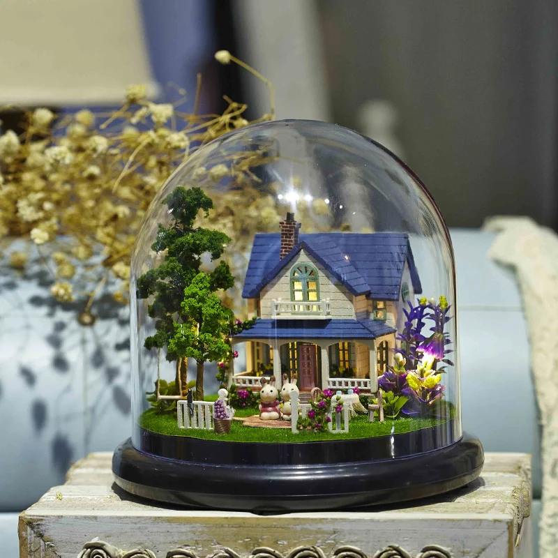 Cute Room DIY Miniature DollHouse With Furnitures Transparent Cover 3D Wooden Doll House Toys Gifts For Children B014 #E
Cute Room DIY Miniature DollHouse With Furnitures Transparent Cover 3D Wooden Doll House Toys Gifts For Children B014 #E