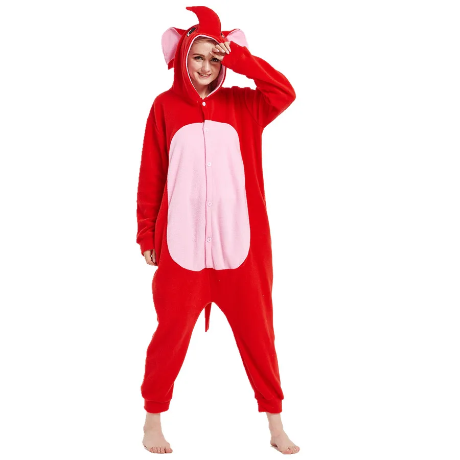 Adults Polar Fleece Red Elephant Animal Kigurumi Women's Men's Onesies Pajamas Cosplay Costume for Halloween and Carnival Party
Adults Polar Fleece Red Elephant Animal Kigurumi Women's Men's Onesies Pajamas Cosplay Costume for Halloween and Carnival Party