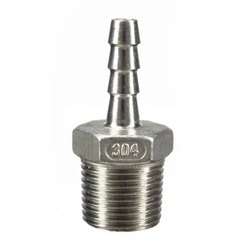 NPT stainless steel connector external thread barb hose nozzle Hose Measurement: 1/8 inch X 6Mm
NPT stainless steel connector external thread barb hose nozzle Hose Measurement: 1/8 inch X 6Mm