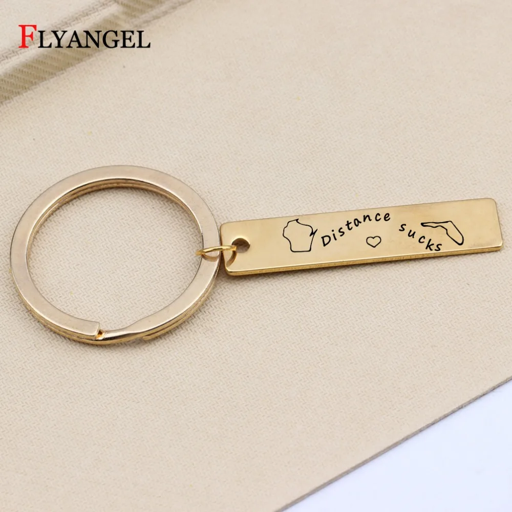 Distance Sucks Heart Letter Key Chain Couples Valentine'day Keychain Gift For Distance Lovers Stainless Steel Keyring Jewelry
Distance Sucks Heart Letter Key Chain Couples Valentine'day Keychain Gift For Distance Lovers Stainless Steel Keyring Jewelry