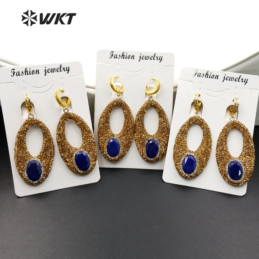 WT-RE005 Wholesale Custom Micro Paved Nature Blue stone Eardrop The Elliptical Ring For Girlfriend Gift
WT-RE005 Wholesale Custom Micro Paved Nature Blue stone Eardrop The Elliptical Ring For Girlfriend Gift