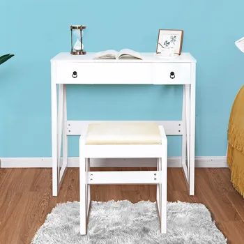 Tocador de Maquillaje Mesa de Maquillaje con Taburete Espejo Plegable 2 Cajones 9 Compartimientos HW59397
Tocador de Maquillaje Mesa de Maquillaje con Taburete Espejo Plegable 2 Cajones 9 Compartimientos HW59397