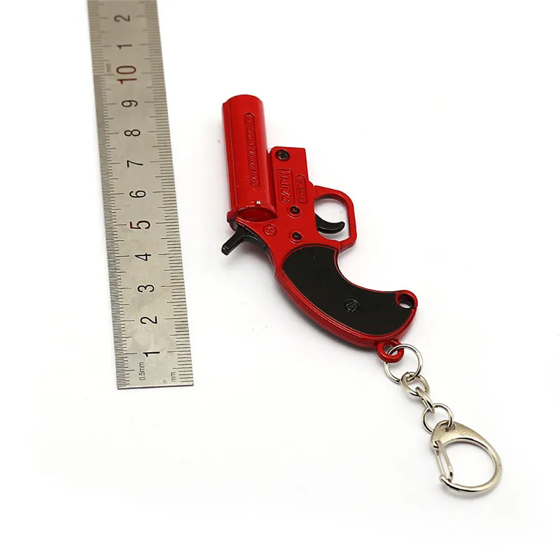 Game PUBG Playerunknown's Battlegrounds 8.0cm Flare Gun Keychain Metal Key Ring Chain Holder Souvenir Porte Clef Men Revolver
Game PUBG Playerunknown's Battlegrounds 8.0cm Flare Gun Keychain Metal Key Ring Chain Holder Souvenir Porte Clef Men Revolver