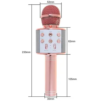 Bluetooth mic Wireless Handheld Microphone Hifi Speaker Multi-function Adjustment Panel for Meeting Karaoke KTV Studio Recorder
Bluetooth mic Wireless Handheld Microphone Hifi Speaker Multi-function Adjustment Panel for Meeting Karaoke KTV Studio Recorder