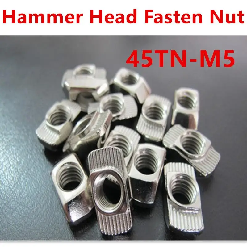 T nut Hammer Head Nut M5 Connector Nickel Plated for 45 series Slot Groove10 M4 M5 M6 M8 Aluminium Profile Accessories
T nut Hammer Head Nut M5 Connector Nickel Plated for 45 series Slot Groove10 M4 M5 M6 M8 Aluminium Profile Accessories