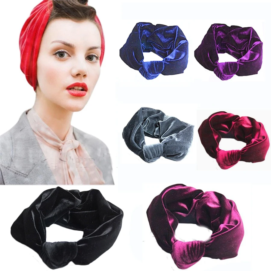 Velvet Knotted Headbands Women Scrunchy Twist Hair Bands Turban Bandana Bandage On Head Headpiece
Velvet Knotted Headbands Women Scrunchy Twist Hair Bands Turban Bandana Bandage On Head Headpiece