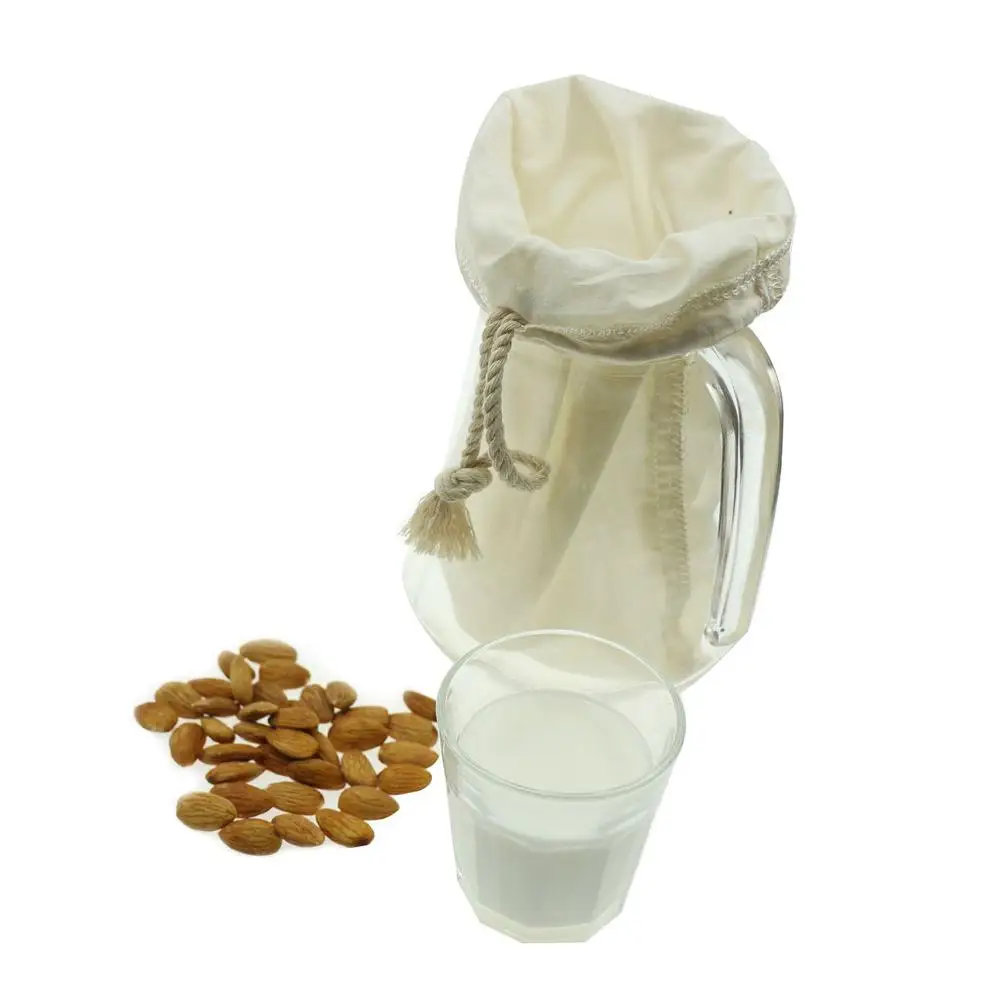 Nut Milk Coffee Filter Bag Food Grade Organic Cotton and Hemp Reusable Food Strainer for Yogurt Cheese Nut Milks Tea Coffee 20E
Nut Milk Coffee Filter Bag Food Grade Organic Cotton and Hemp Reusable Food Strainer for Yogurt Cheese Nut Milks Tea Coffee 20E