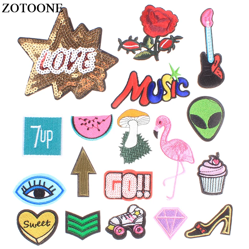 ZOTOONE Alien Flamingo Patches For Backpack Embroidered Eye Music Guitar Patch Sewing Appliques DIY Children Clothes Stickers E
ZOTOONE Alien Flamingo Patches For Backpack Embroidered Eye Music Guitar Patch Sewing Appliques DIY Children Clothes Stickers E