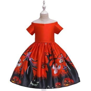 Halloween Orange Pumpkin Ghost Girl Dress Costume Cosplay Princess Party Evening Kids Dresses for Girls Clothes 3 8 Years WS006
Halloween Orange Pumpkin Ghost Girl Dress Costume Cosplay Princess Party Evening Kids Dresses for Girls Clothes 3 8 Years WS006