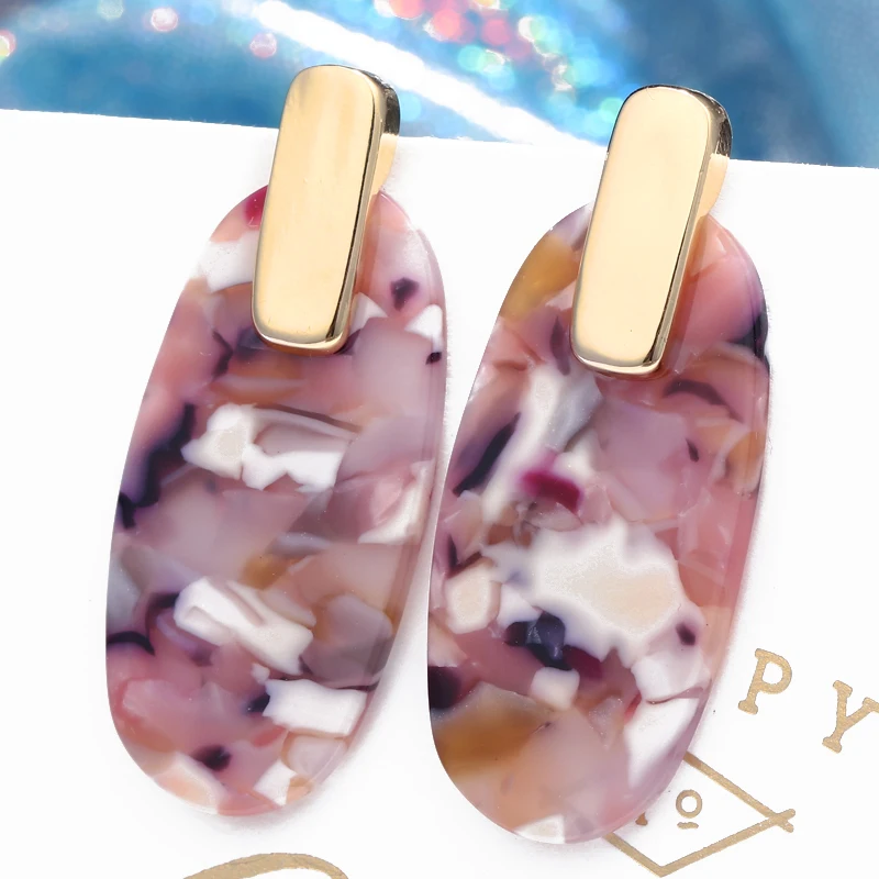 Hesiod Fashion Geometric Oval Dangle Earrings For Women Vintage Colorful Acrylic Drop Earring Big Brincos Femme Jewelry
Hesiod Fashion Geometric Oval Dangle Earrings For Women Vintage Colorful Acrylic Drop Earring Big Brincos Femme Jewelry