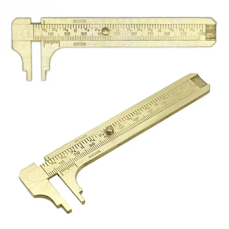 80 /100 /120mm measuring instrument Millimeter Inches Double Scale Vernier Caliper Ruler Brass copper ruler
80 /100 /120mm measuring instrument Millimeter Inches Double Scale Vernier Caliper Ruler Brass copper ruler