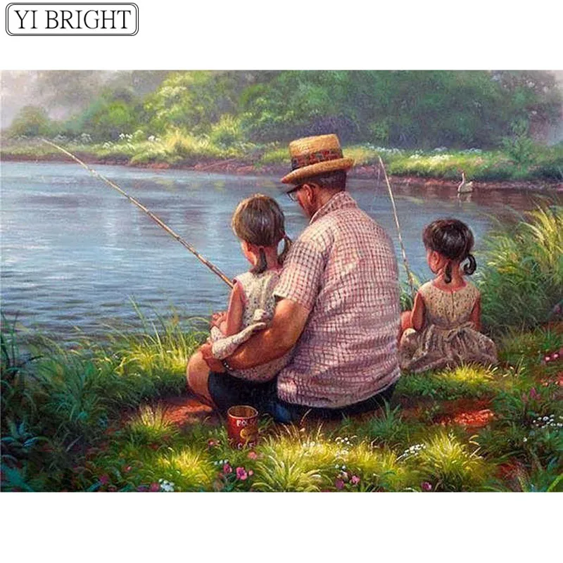 5D DIY Full Square Diamond Painting Cross Stitch Fishing family 3D Diamond Embroidery Rhinestone Mosaic Home Decoration
5D DIY Full Square Diamond Painting Cross Stitch Fishing family 3D Diamond Embroidery Rhinestone Mosaic Home Decoration