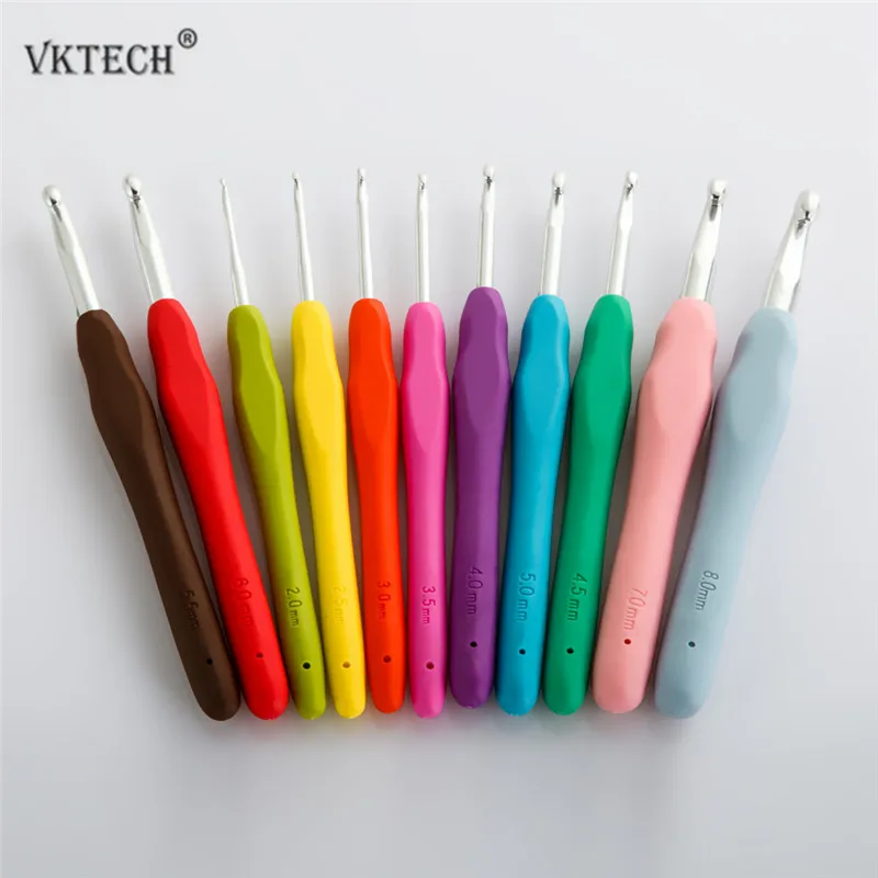 11pcs Multi-colour Mixed Crochet Hooks TPR Aluminum Knitting Needles for Knitting Loom Sewing Weave Craft Yarn Crochet Hook
11pcs Multi-colour Mixed Crochet Hooks TPR Aluminum Knitting Needles for Knitting Loom Sewing Weave Craft Yarn Crochet Hook