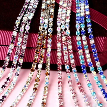 10M 2~3mm Mixed Colour AB Rhinestone Claw Chain Sliver Base Encryption For DIY Mobile Phone Cover Crafts Jewelry Findings
10M 2~3mm Mixed Colour AB Rhinestone Claw Chain Sliver Base Encryption For DIY Mobile Phone Cover Crafts Jewelry Findings