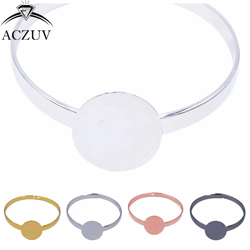 ACZUV 50pcs 20mm Flat Pad Cabochon Base Settings Cuff Bracelet Blanks Bezel Bangle Bracelet Blank BBS026
ACZUV 50pcs 20mm Flat Pad Cabochon Base Settings Cuff Bracelet Blanks Bezel Bangle Bracelet Blank BBS026