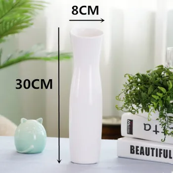 Slender thin cheongsam white ceramic vase simple modern home decoration bedroom living room vase floral flower plug
Slender thin cheongsam white ceramic vase simple modern home decoration bedroom living room vase floral flower plug