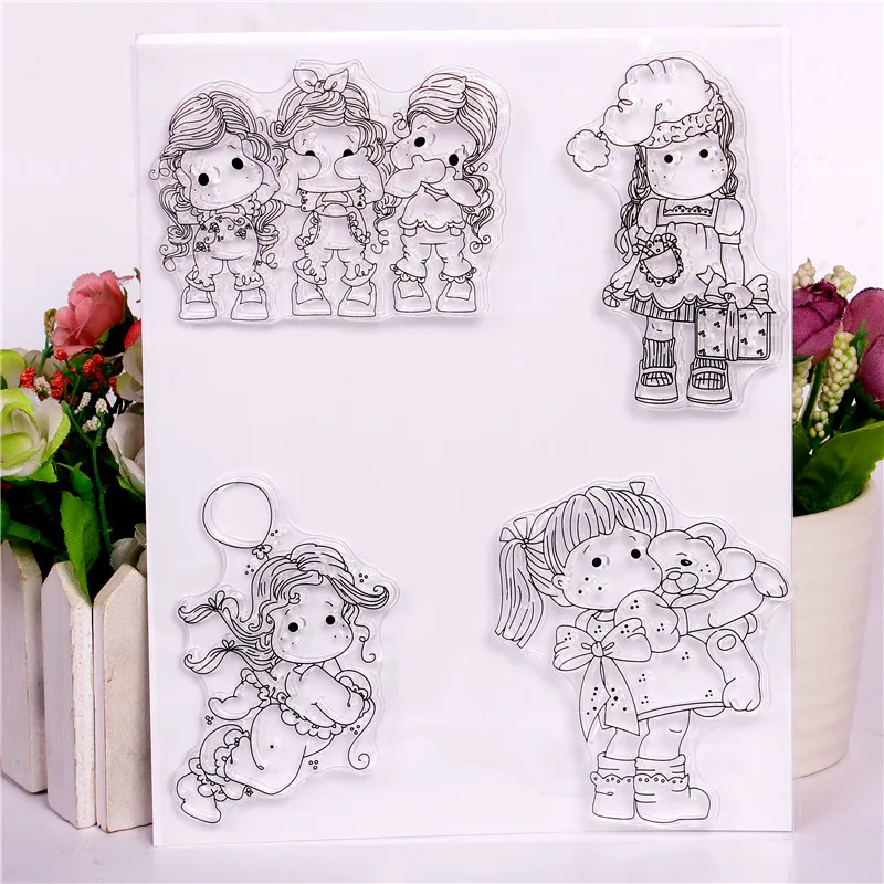 Rubber Silicone Clear Stamps for Scrapbooking Tampons Transparents Seal Background Stamp Card Making Diy girl and boy 35
Rubber Silicone Clear Stamps for Scrapbooking Tampons Transparents Seal Background Stamp Card Making Diy girl and boy 35