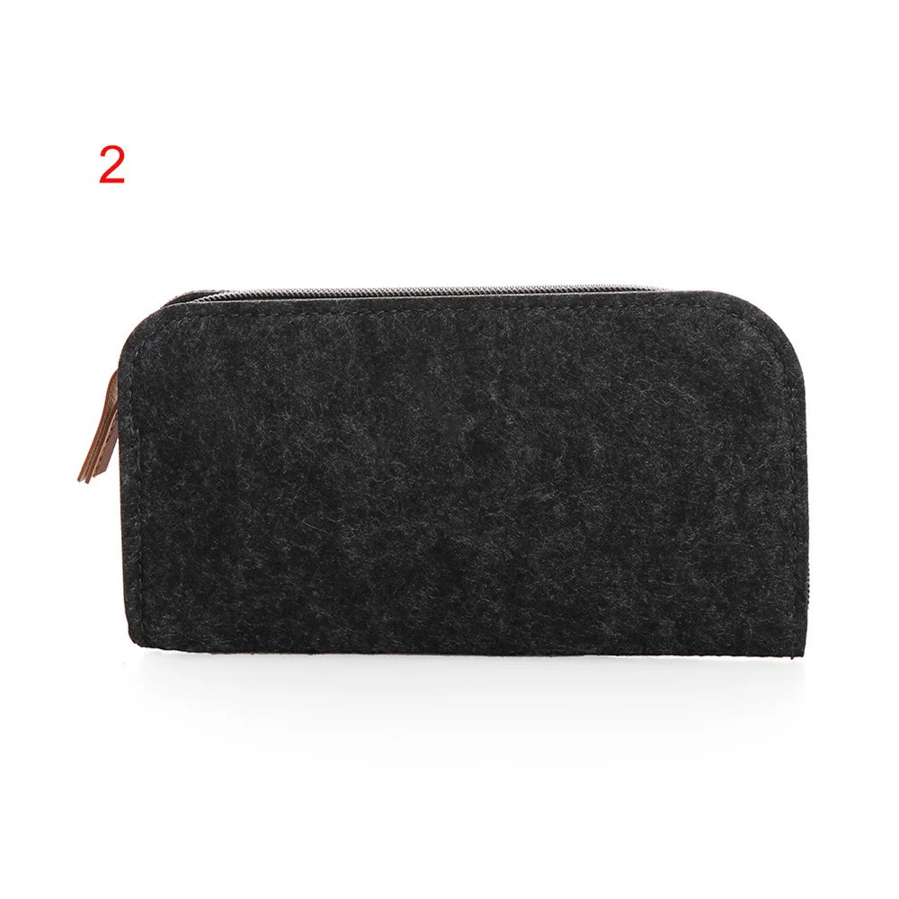 Minimal Grey Felt Pencil Cases