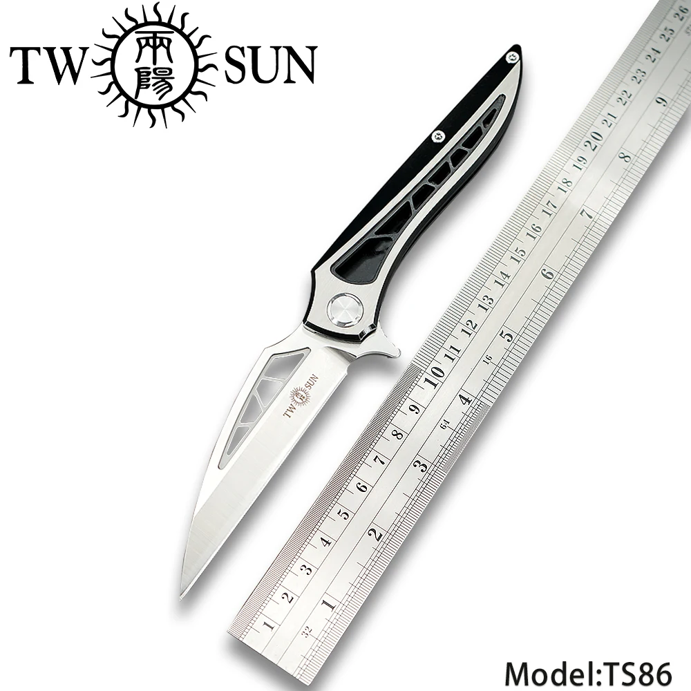 TWOSUN d2 blade folding Pocket Knife tactical knives hunting knife survival tool EDC TC4 Titanium Ball Bearing Fast Open TS86
TWOSUN d2 blade folding Pocket Knife tactical knives hunting knife survival tool EDC TC4 Titanium Ball Bearing Fast Open TS86