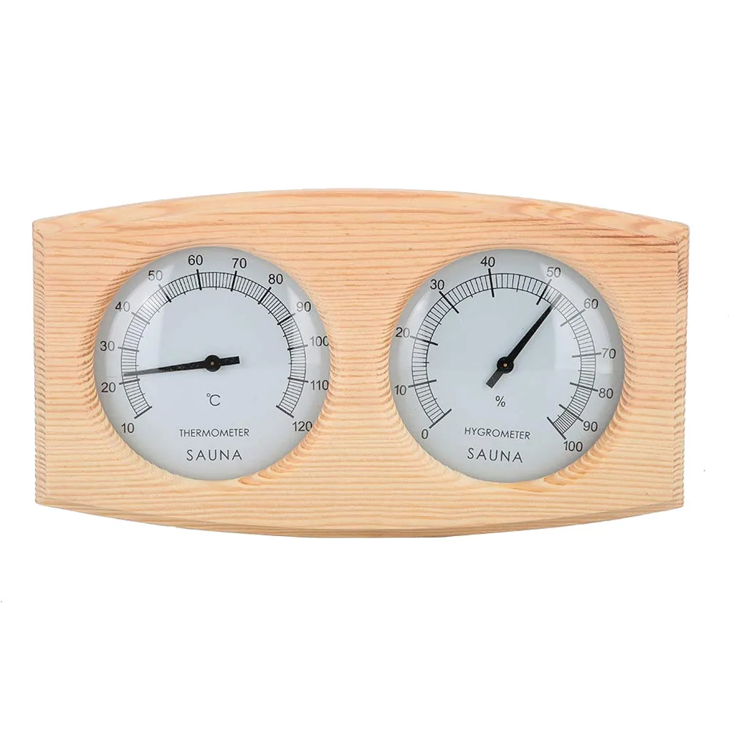 Sauna Thermometer&Hygrometer 2 In 1 Wood Hygrothermograph Sauna Room Accessories Sauna Room Thermometer Hygrometer Bathroom
Sauna Thermometer&Hygrometer 2 In 1 Wood Hygrothermograph Sauna Room Accessories Sauna Room Thermometer Hygrometer Bathroom
