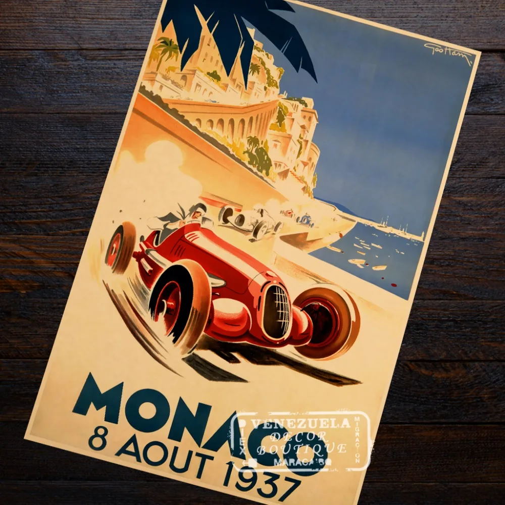 MONACO 1937 Old Time Travel Car Art Design Classic Vintage Poster Canvas Painting DIY Art Home Bar Posters Decor
MONACO 1937 Old Time Travel Car Art Design Classic Vintage Poster Canvas Painting DIY Art Home Bar Posters Decor