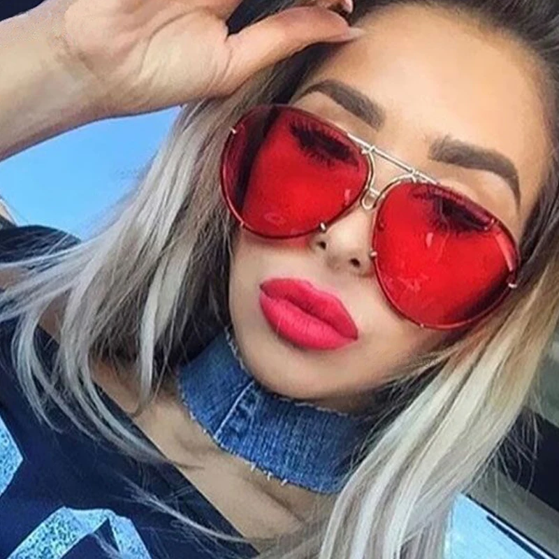 Fashion Round Oversized Sunglasses Men Women Brand Designer Shades Sun Glasses UV400 Male Female Transparent aviation Eyeglasses
Fashion Round Oversized Sunglasses Men Women Brand Designer Shades Sun Glasses UV400 Male Female Transparent aviation Eyeglasses