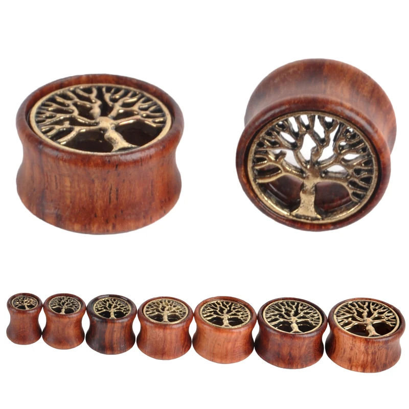 2pcs fashion flesh tunnels ear plugs big gauge piercing ear expanders Wooden Tree Of Life 8mm - 20mm pircing body jewelry
2pcs fashion flesh tunnels ear plugs big gauge piercing ear expanders Wooden Tree Of Life 8mm - 20mm pircing body jewelry